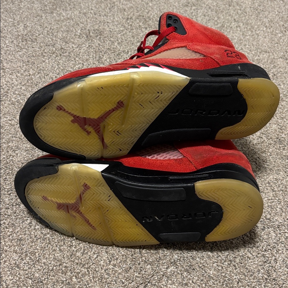 Nike Air Jordan 5 Retro 2009 “Raging Bull Red Suede” DD0587-600 Size 10.5 - Picture 10 of 11
